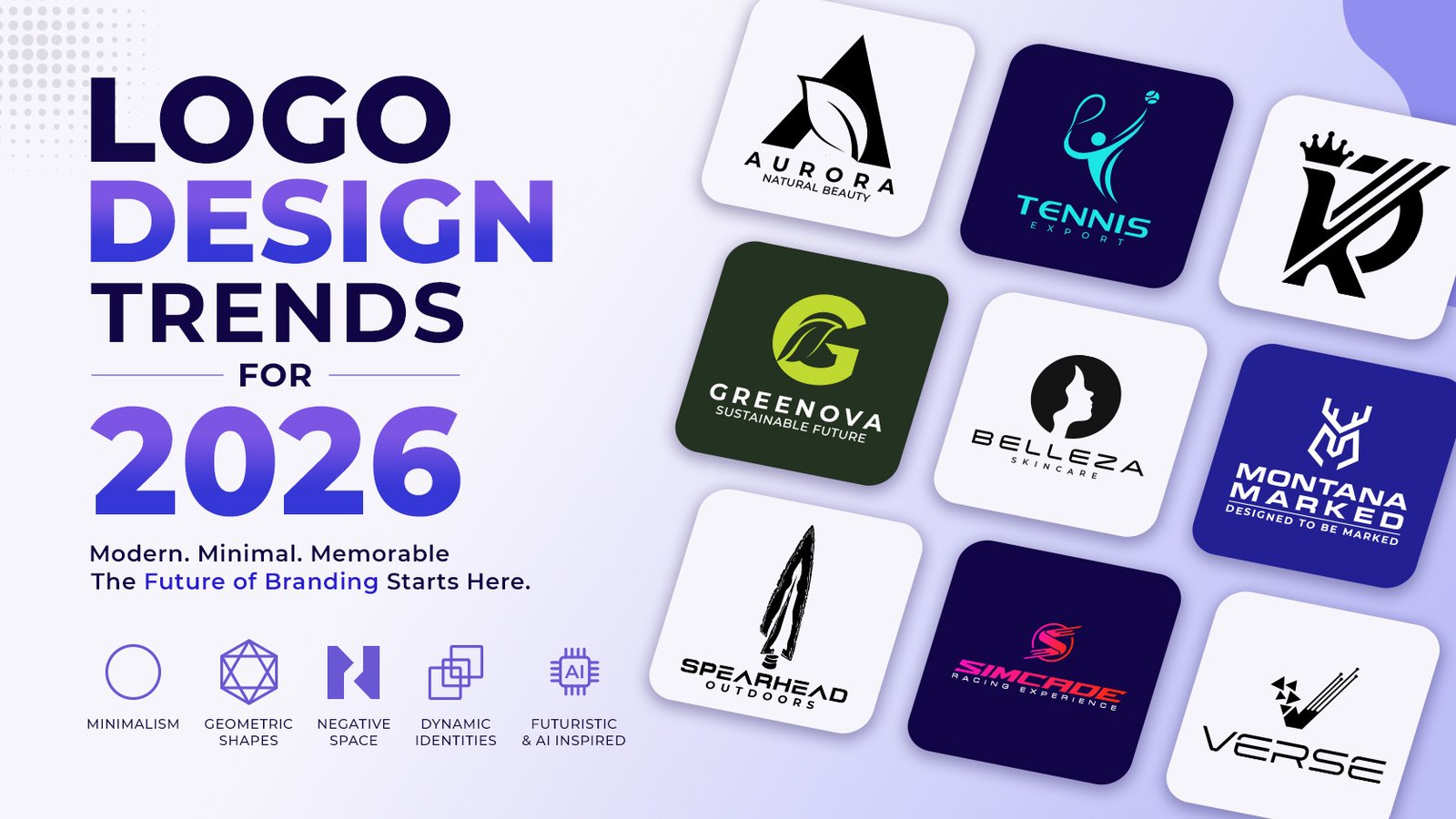 Top Logo Design Trends for 2026, highlighting impactful logo design principles, modern branding strategies, memorable visual identities, timeless logos, brand recognition, and future-focused logo design best practices.